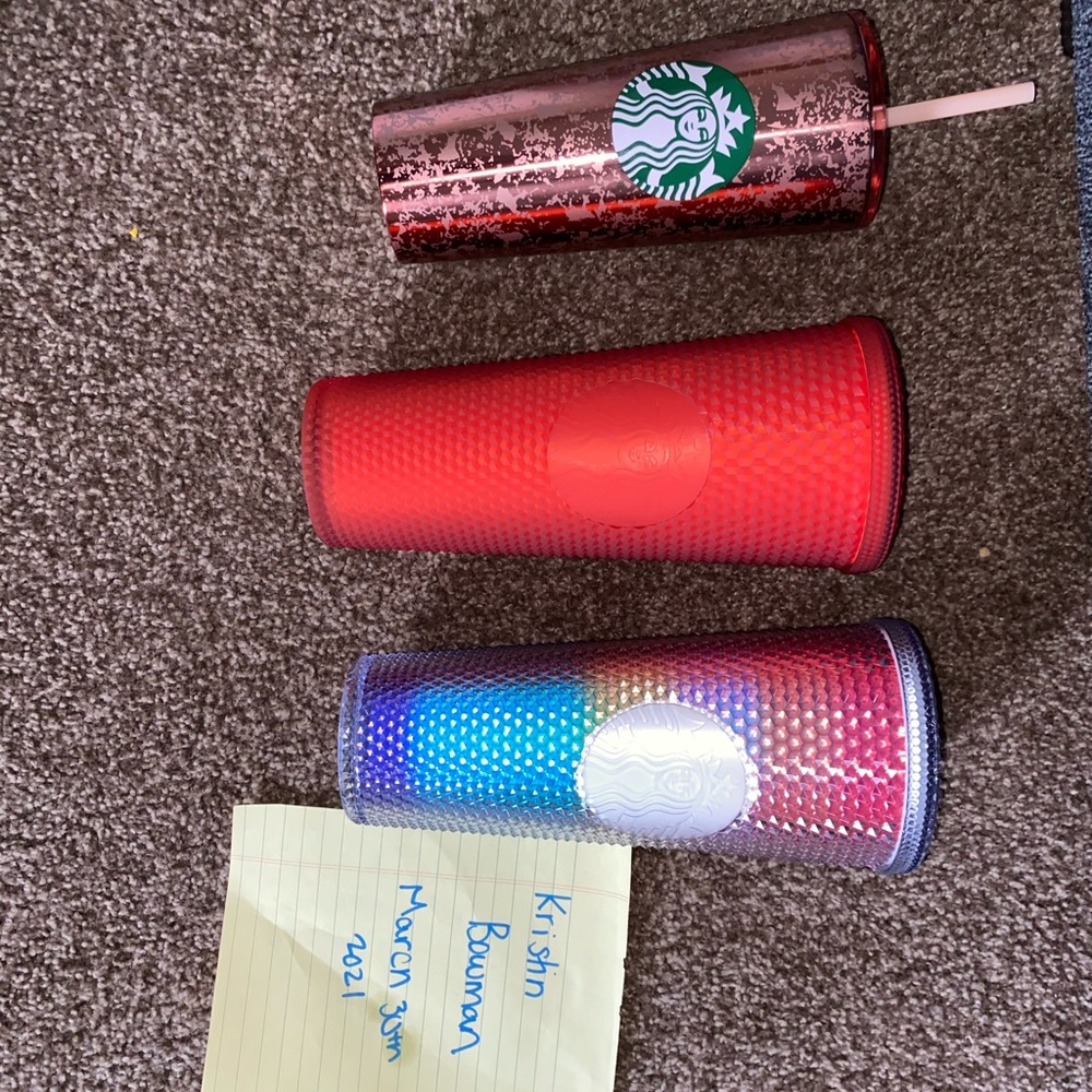 Starbucks studded cups BNWT